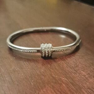 Elegant Silver Bangle Bracelet